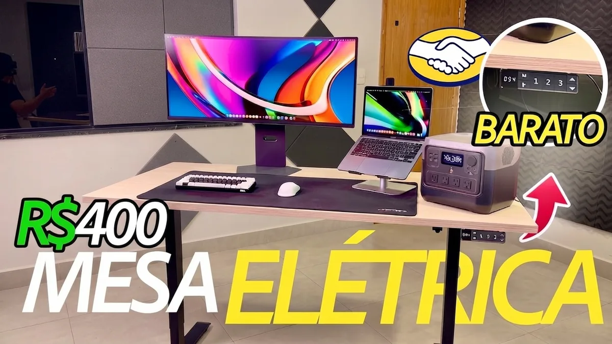 Mesa elétrica automatizada: vale a pena o pé de mesa com motor?