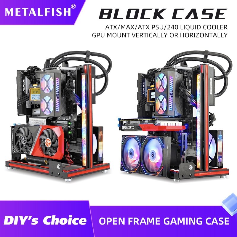 Gabinete de bancada Metalfish Block case.
