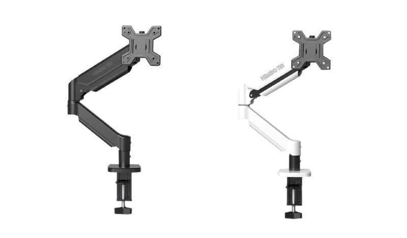 Suporte Articulado Para Monitor 13 a 32 Pistão a Gás Ajustável Zinnia Nimbo 110 Branco