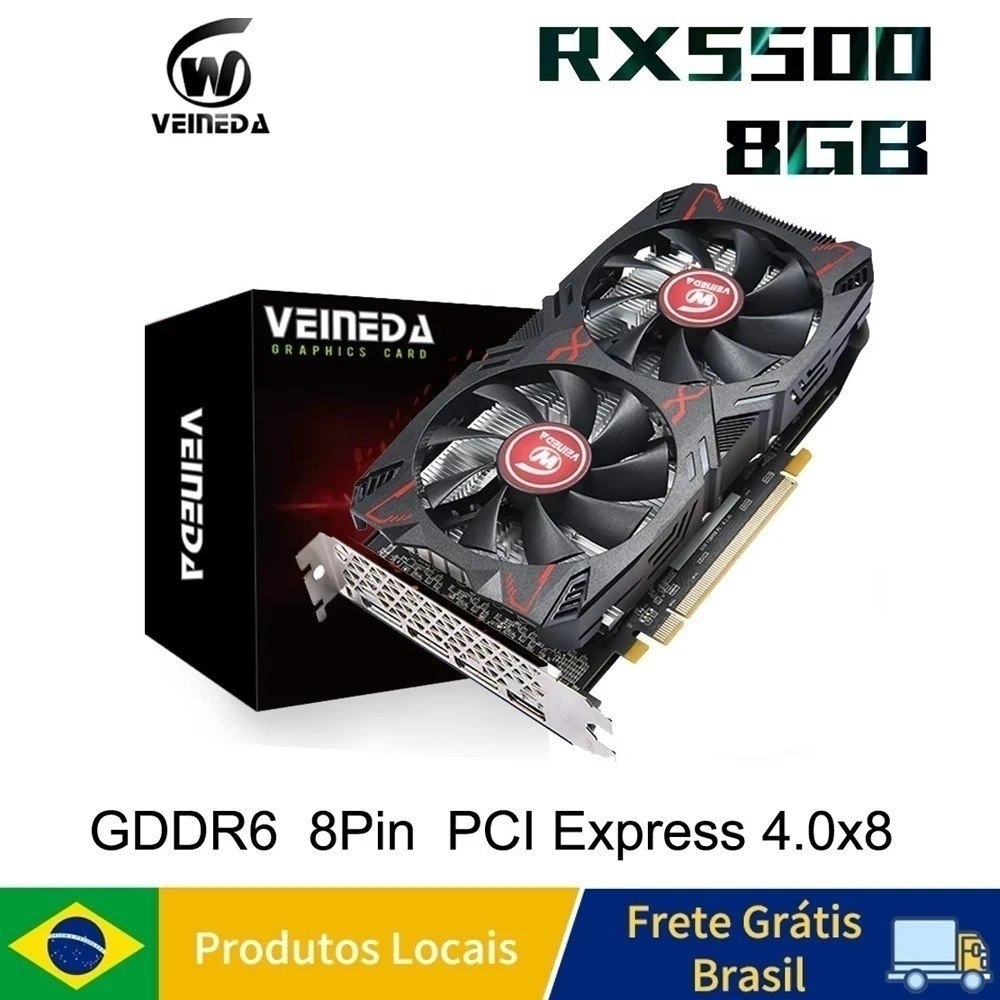 RX 5500 8GB Veineda Pcie 4.0