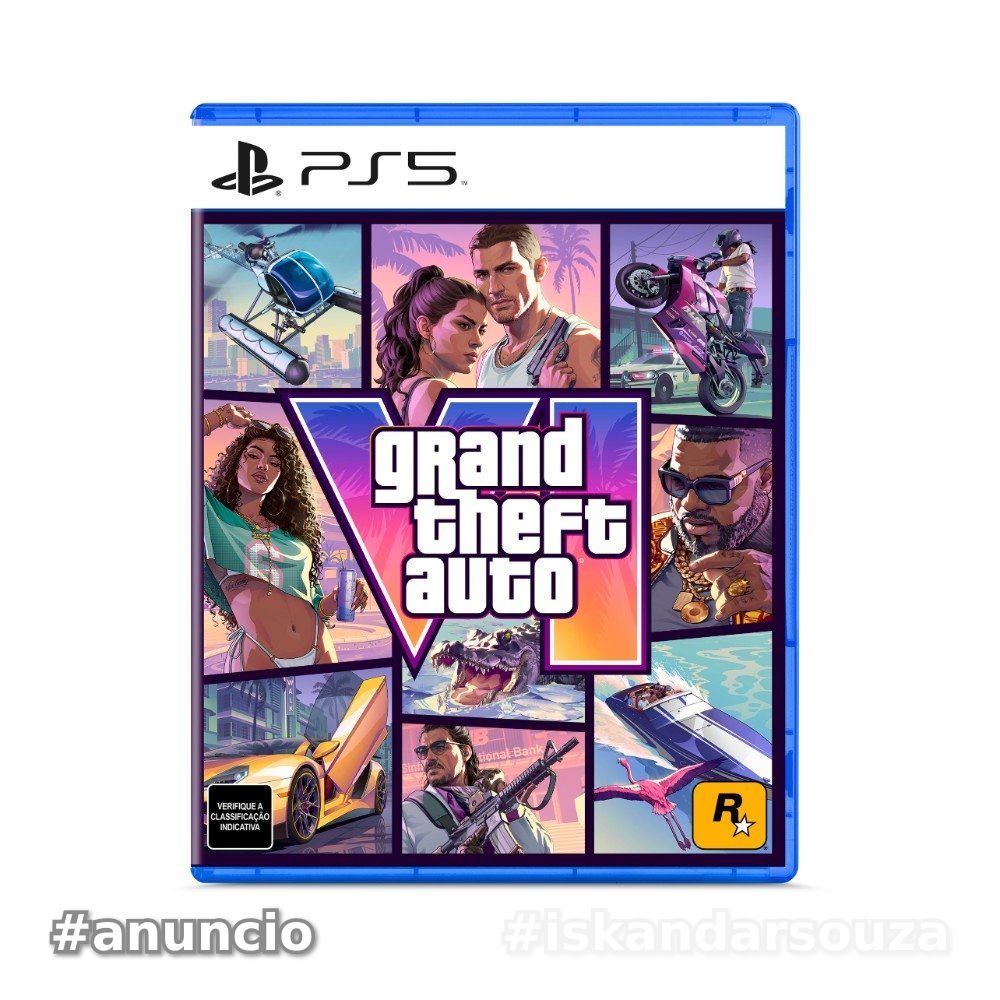 Jogo Grand Theft Auto GTA VI 6, PS5 - TT000272PS5