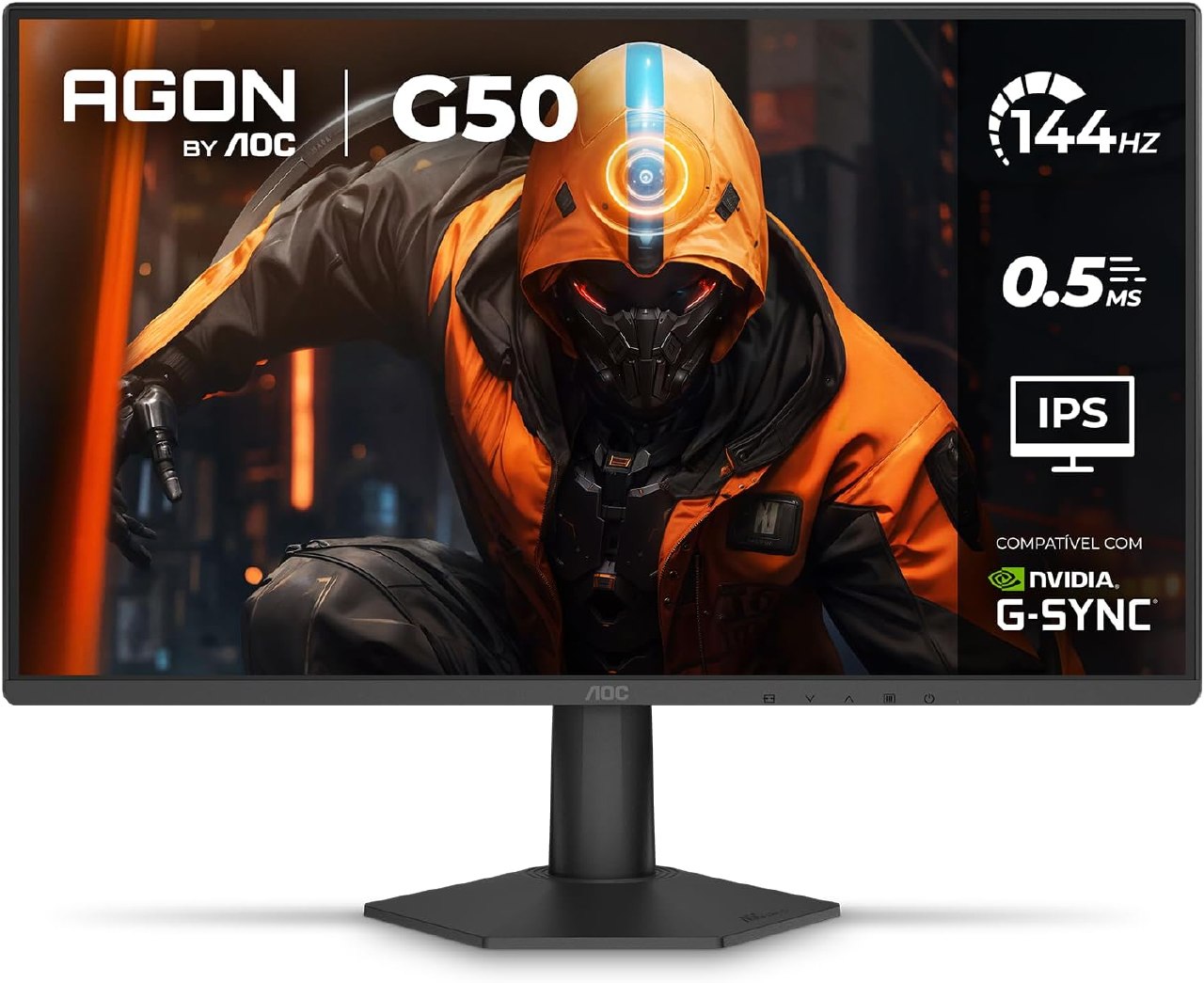 Monitor Gamer Aoc Agon G50 24 144hz 0,5ms Ips Full Hd Hdr10 G-sync 24g50f