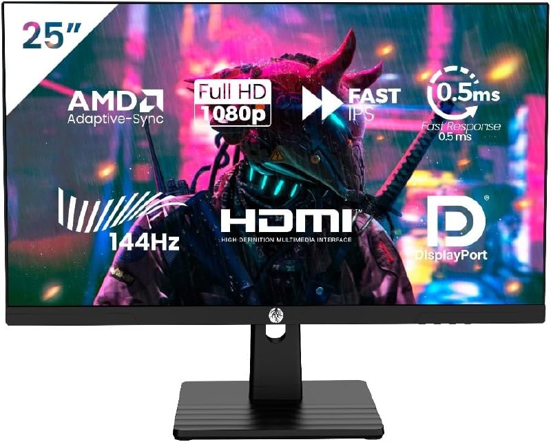 Monitor Haiz Gamer 25 144hz 0.5ms IPS 1920x1080 Adaptative Sync FHD HDMIDP VESA