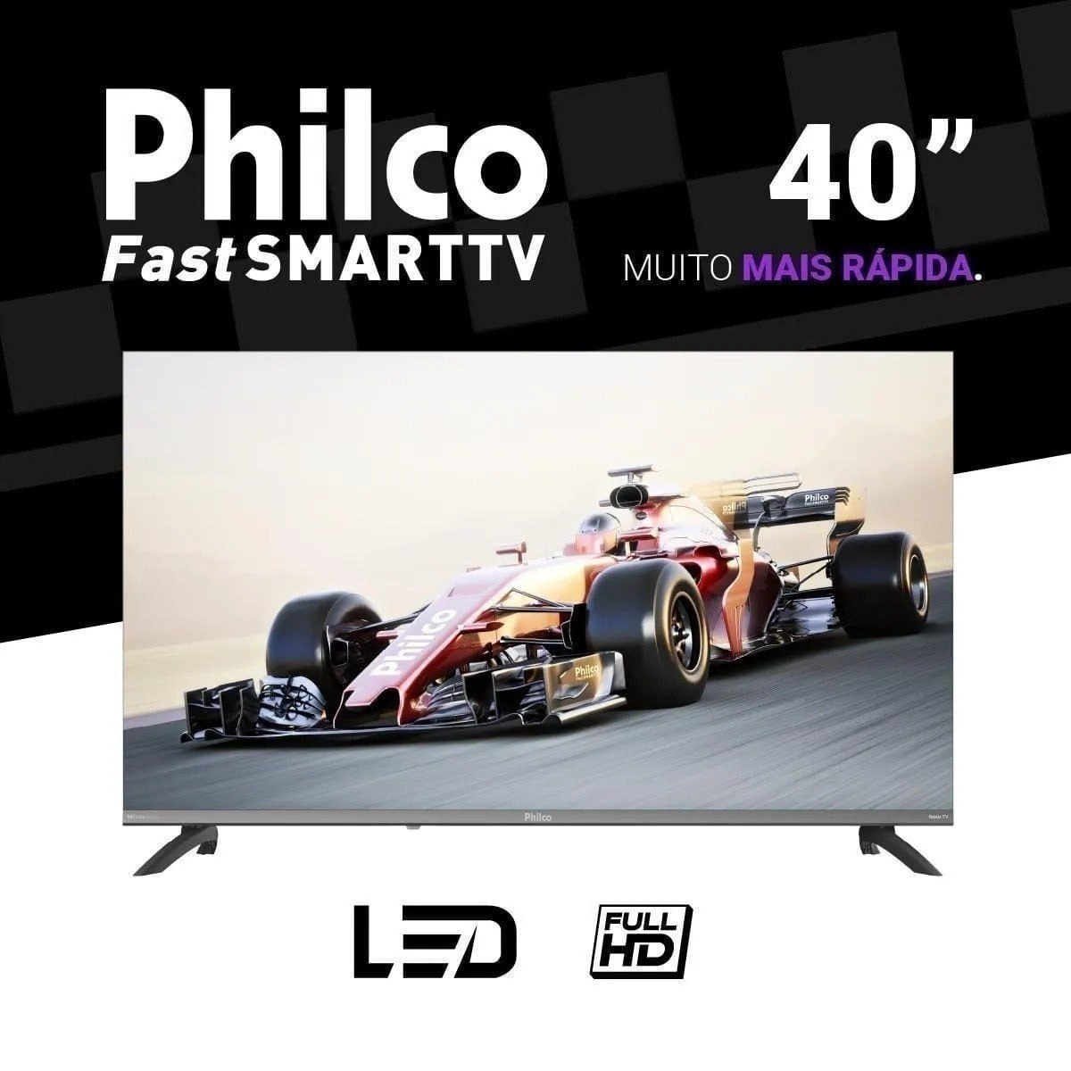 Smart Tv 40 Philco Roku Tv HDR10 Dolby Áudio P40CRA