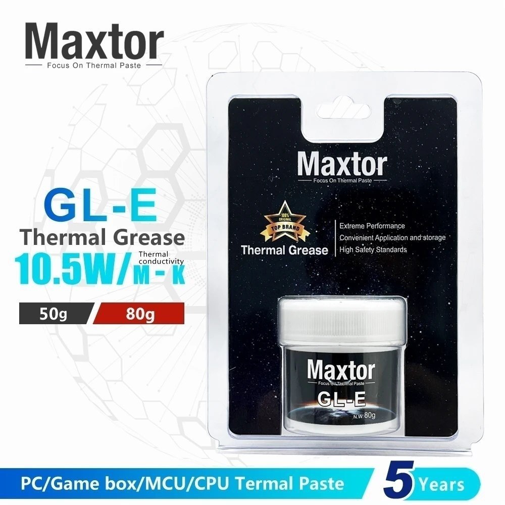 Pasta térmica Maxtor gle GLE-10.5W pote de 50g