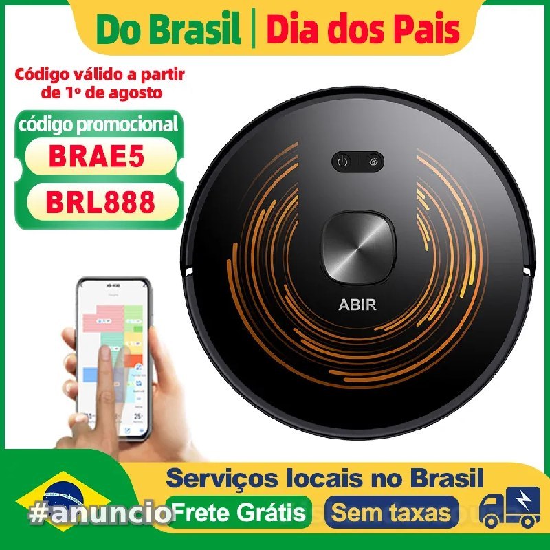 Robô aspirador de pó abir x9, lidar a laser, sucção 6500pa, limpeza uv, mapa de vários andares, área restrita por aplicativo, esfregão seco e molhado para casa inteligente