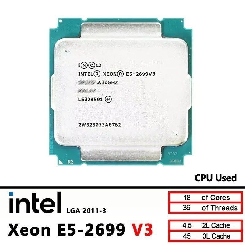 Xeon E5 2699 v3 1836 3.6ghz