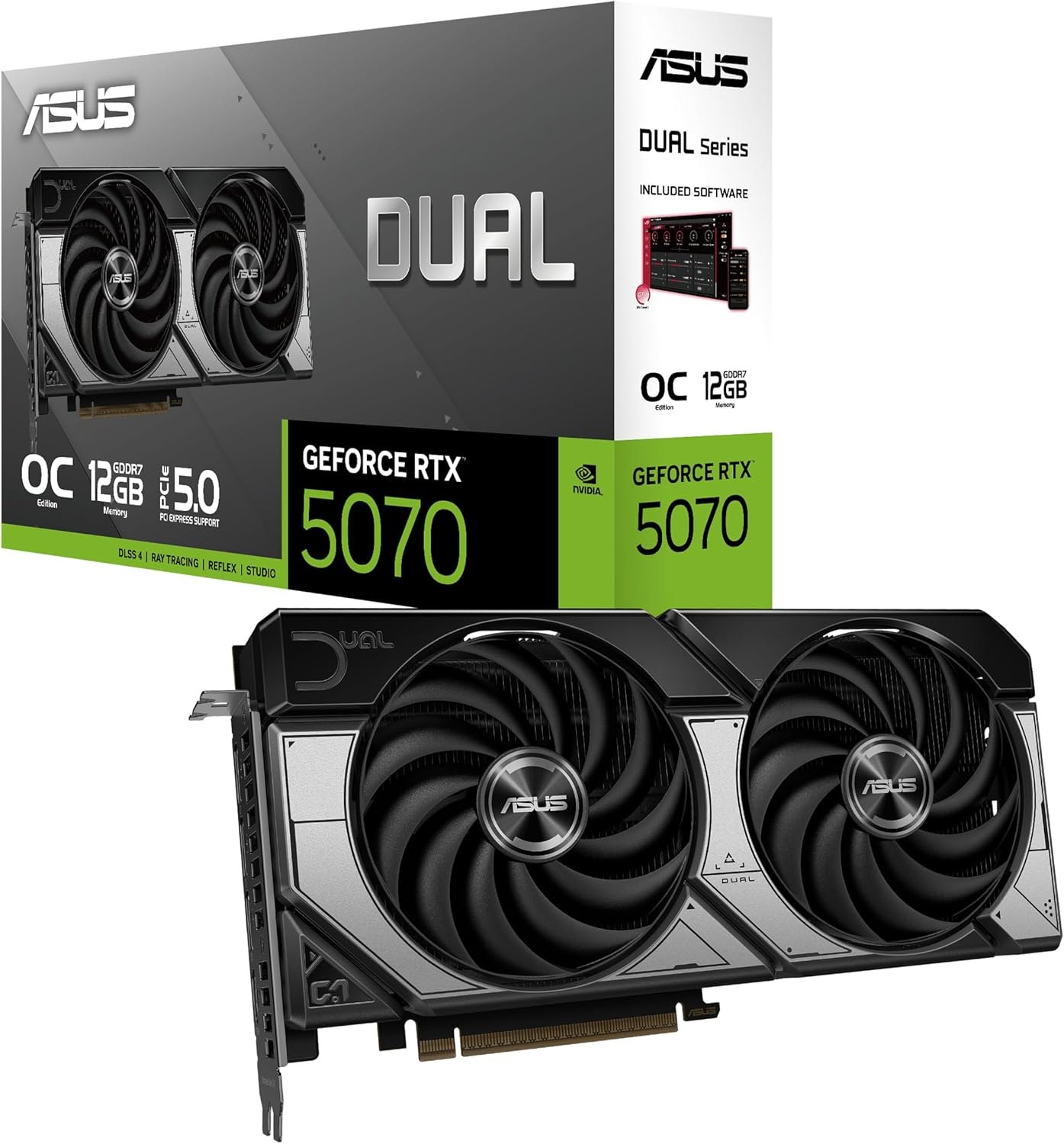 ASUS Dual GeForce RTX 5070 12 GB GDDR7 OC Edition - placa gráfica