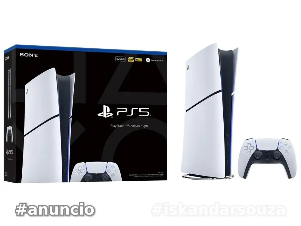 PlayStation 5 Edição Digital 825GB 1 Controle Branco Sony