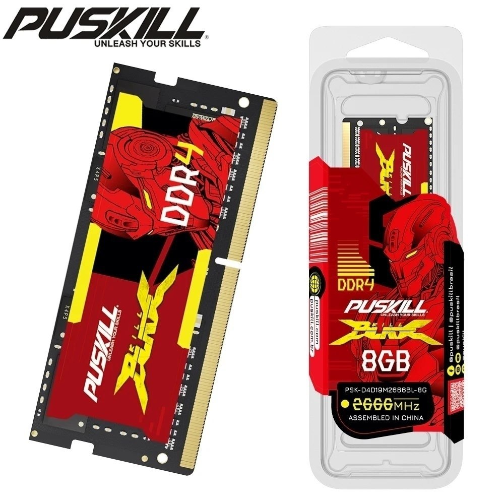 Memória PUSKILL DDR4 Notebook  8GB 3200mhz