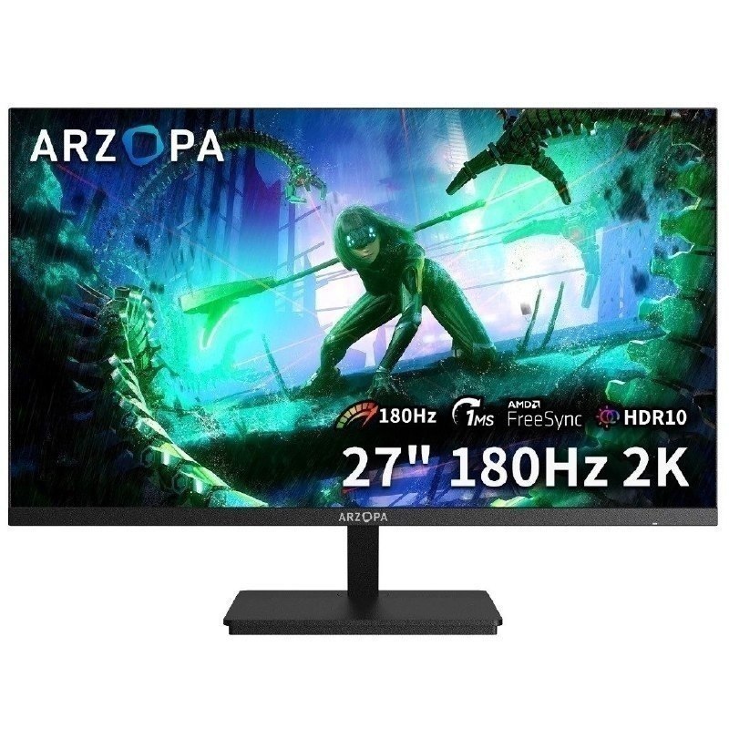 Monitor Gamer Arzopa M1RC, 27 2K QHD 180Hz IPS, 1ms, 115 sRGB, USB-C, HDMI, Display Port