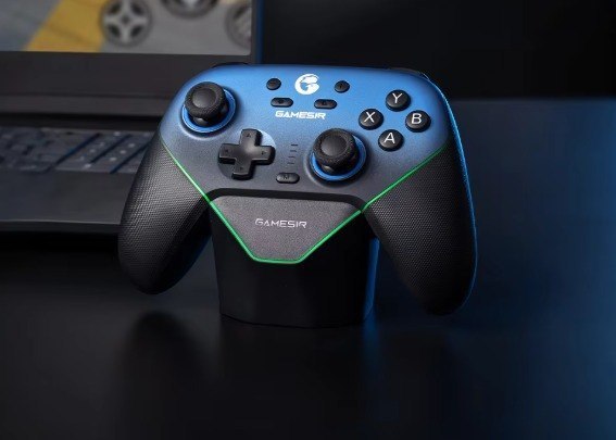Controle Com Dock e Sem Fio Gamesir SuperNova Hall Effect ROSA E PRETO