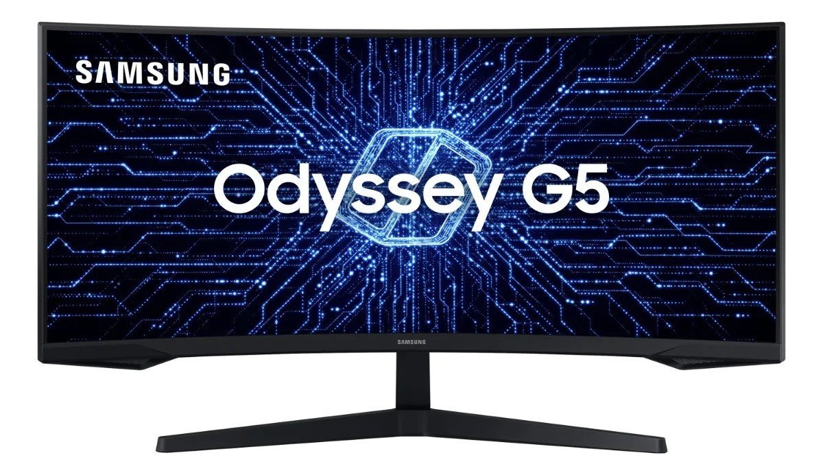 Monitor Gamer Curvo Samsung Odyssey 34 G5 165 Hz 1ms Ultrawide Preto