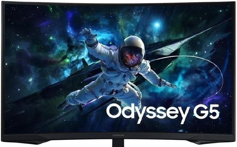 Monitor Gamer Curvo Samsung Odyssey G5 32, QHD, 165Hz, 1ms, FreeSync, HDR10 - LS32CG552ELMZD