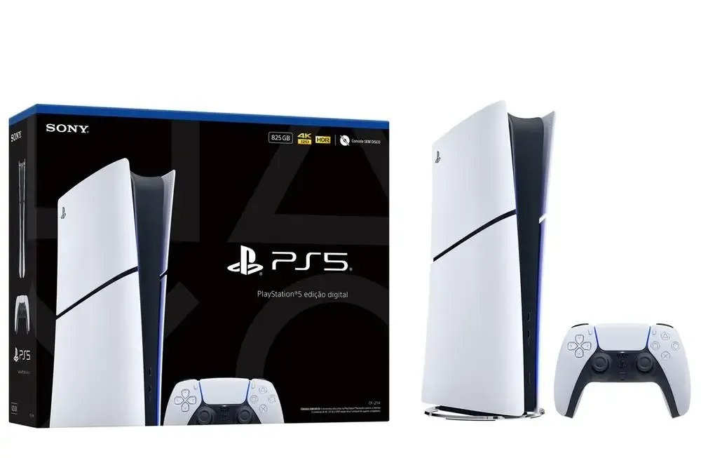 PlayStation 5 Edição Digital 825GB 1 Controle Branco Sony