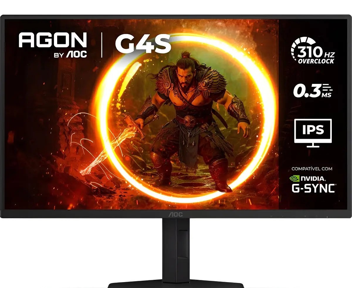 Monitor Gamer AOC AGON G4S 25 310Hz 0.3ms HDR10 IPS Base Ajustável 25G4SP