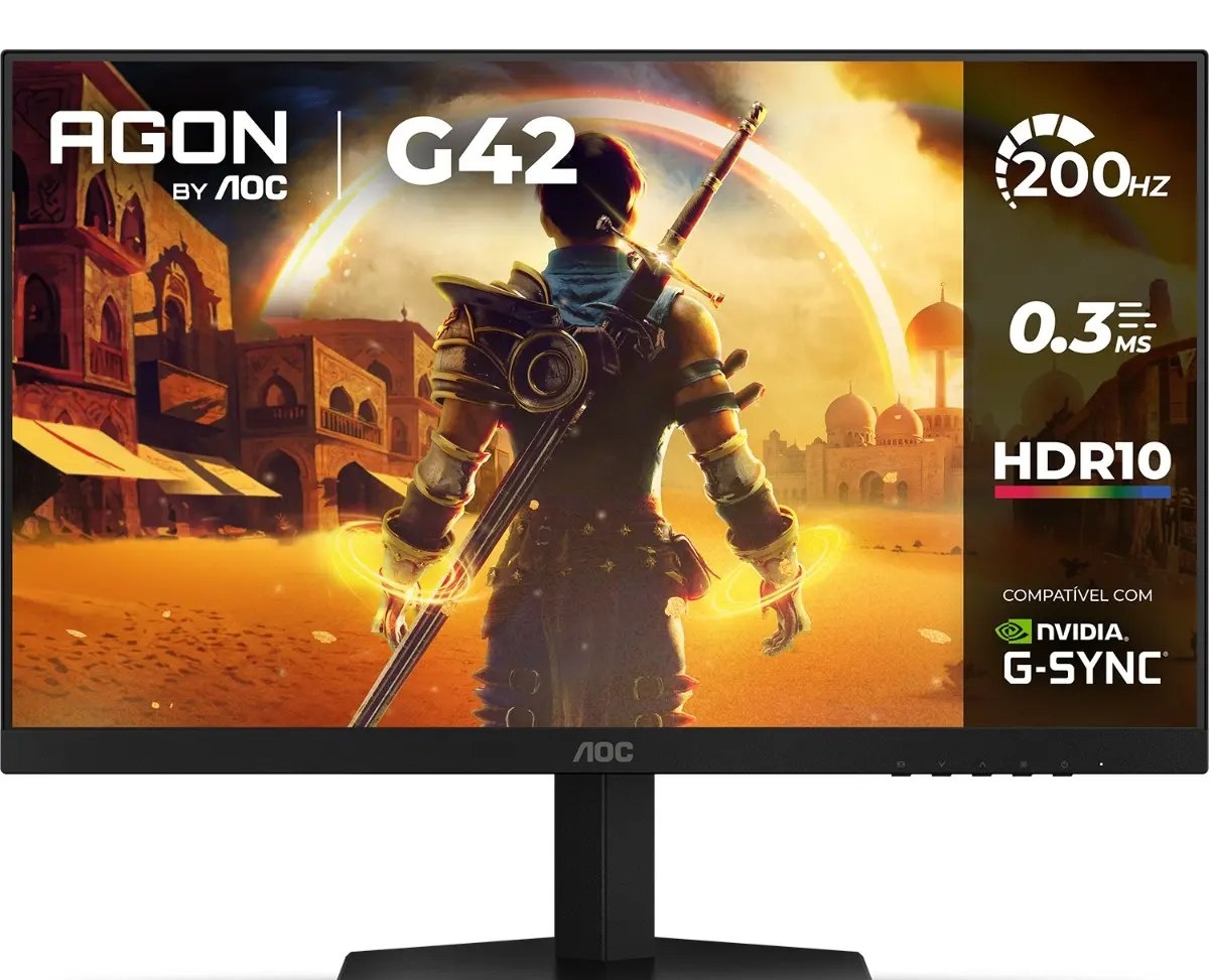 Monitor Gamer AOC AGON G42 24 200Hz 0,3ms IPS 24G42HE