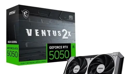 Placa de Vídeo MSI Nvidia GeForce RTX 5050 Ventus 2X OC 8GB GDDR6 128-bit RTX5050