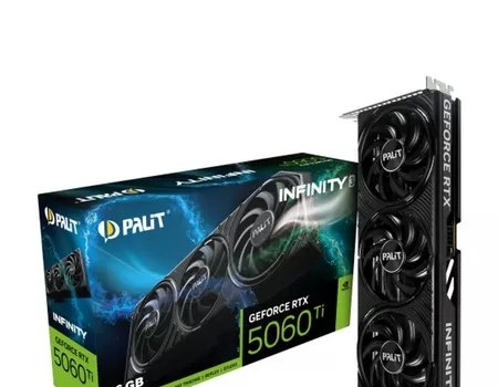RTX 5060 TI 16GB Placa de Video GeForce NVIDIA PALIT RTX5060TI 16GB INFINITY 3 GDDR7 NE7506TS19T1-GB2061S