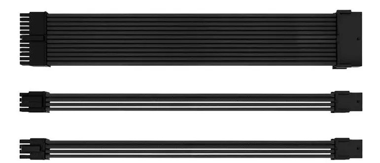 Kit Cabo Sleeved Pichau Cs110, 24p8ppcie 2x8p, Preto
