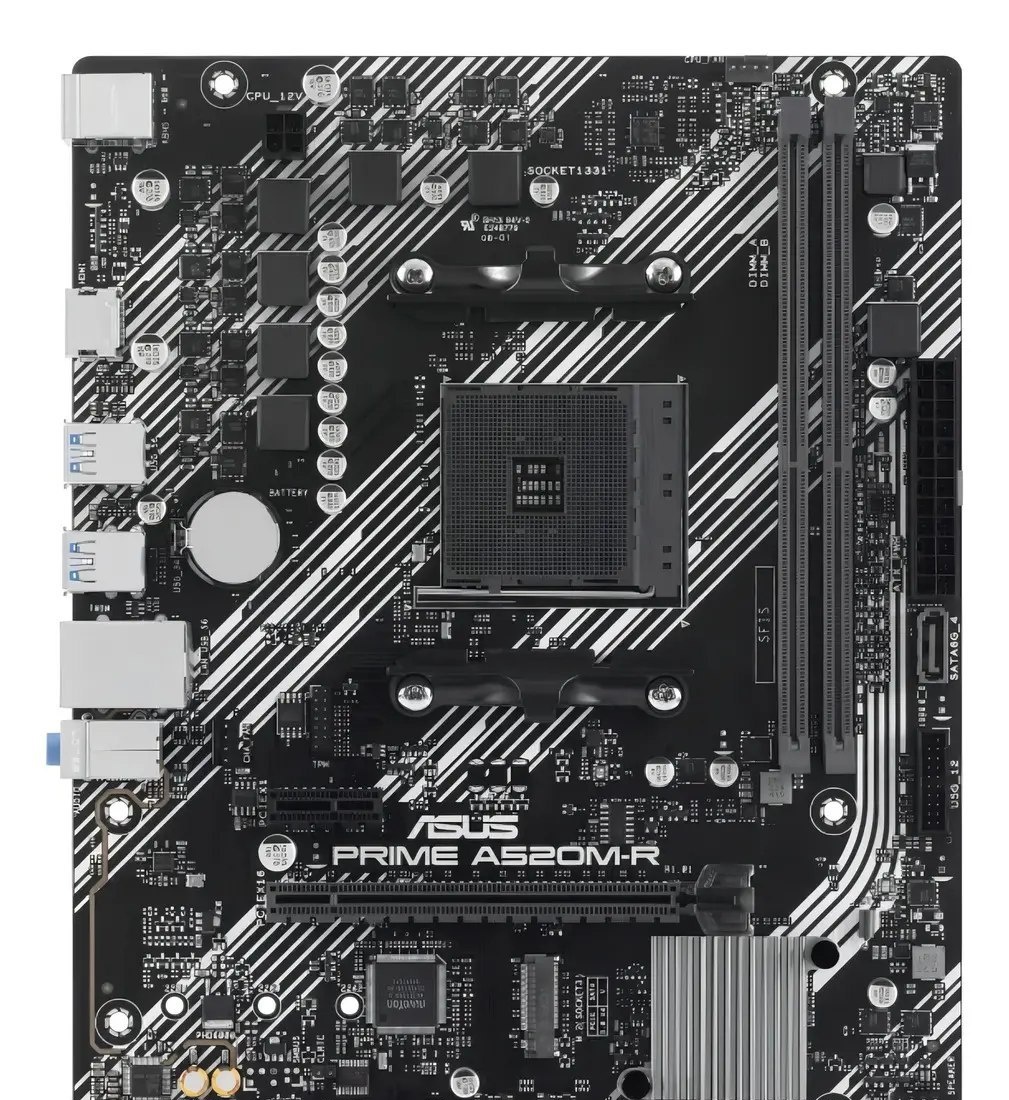 Placa Mãe Asus Prime A520m-r Am4 Ddr4 Micro-atx