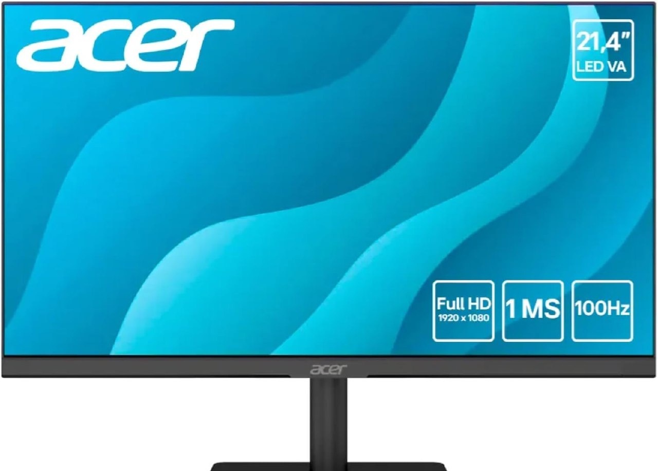 Monitor Acer 21,4 100Hz Mk221q Bi LedVa Full Hd 1ms Hdmi Vga Vesa