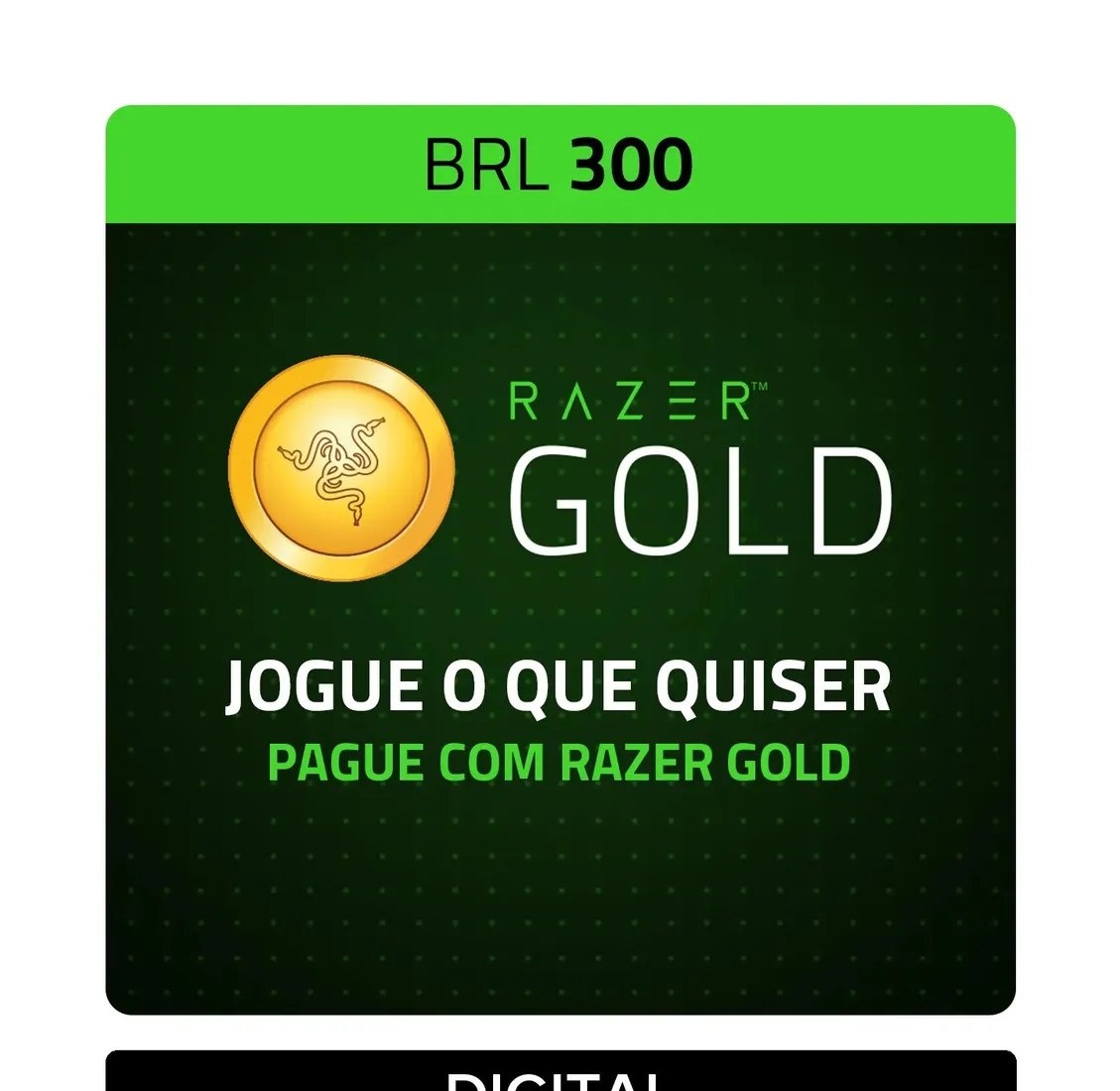 Razer Gold Digital R 300 Digital