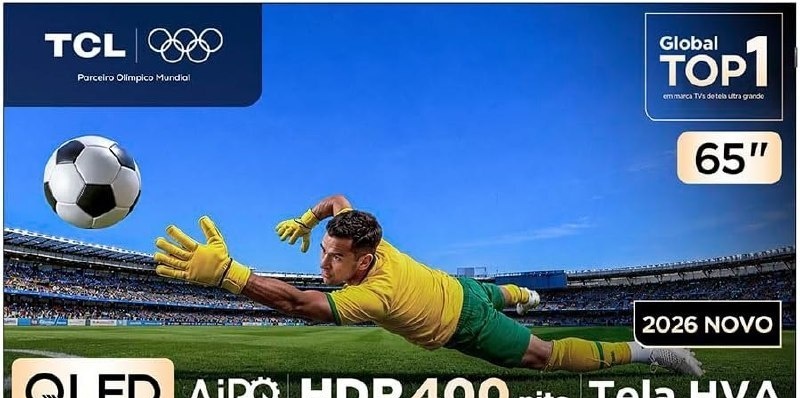Smart TV TCL 65 Polegadas QLED 4K P7L WiFi Bluetooth Google TV HDR10 120 Hz VRR AIPQ 65P7L