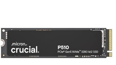 Crucial SSD NVMe P510 1TB Gen5, até 11.000 MBs, SSD PCIe 5.0 M.2 2280, unidade de estado sólido interna, compatível com laptop, desktop  software Acronis - CT1000P510SSD8-01