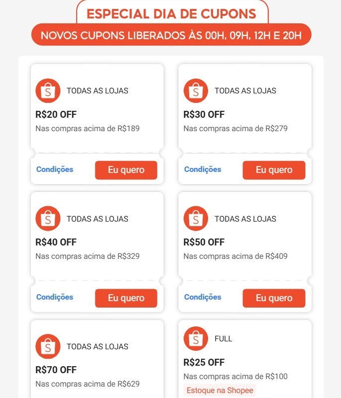 Novo Cupom Shopee - Renovados