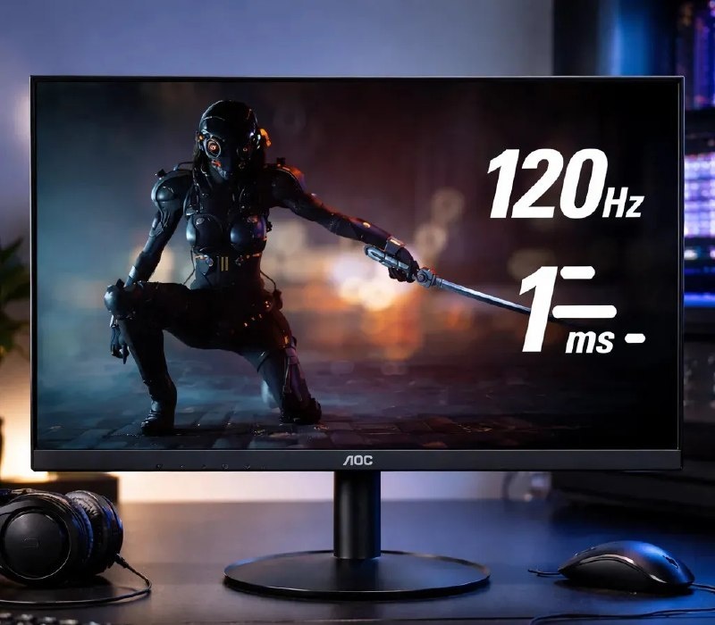 Monitor Gamer AOC 21 120Hz 22B30HM23 FHD, 1MS, Preto