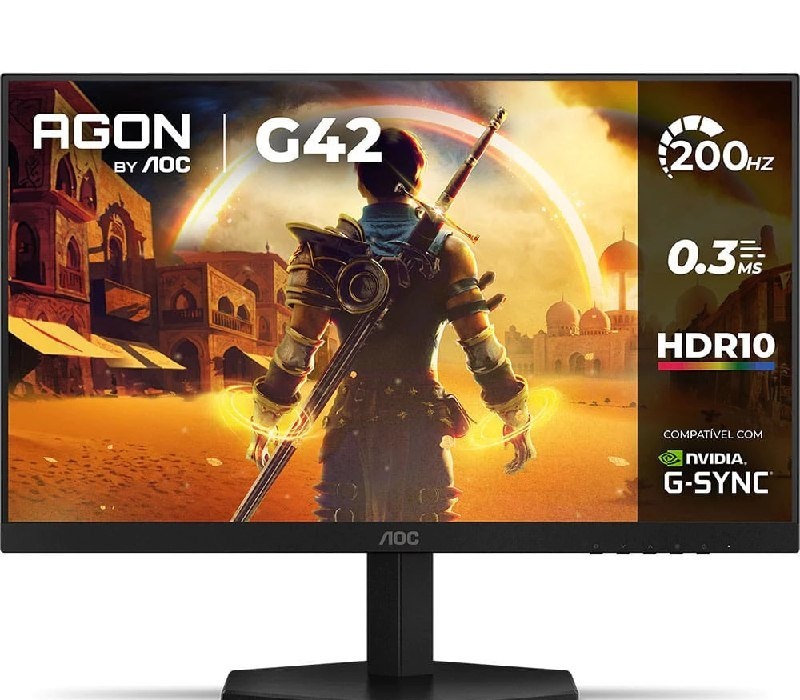 Monitor Gamer AOC AGON G42 24 200Hz 0,3ms IPS 24G42HE