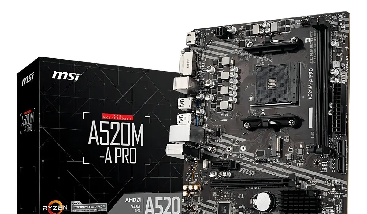 Placa-mãe Msi A520m-a Pro AM4 Matx DDR4 Hdmi Dvi M.2