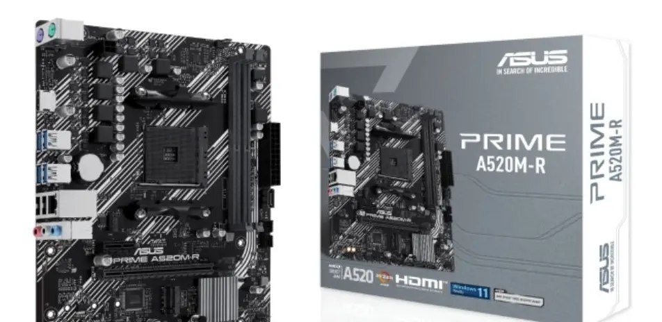Placa Mãe Asus Prime A520m-r Am4 Ddr4 Micro-atx