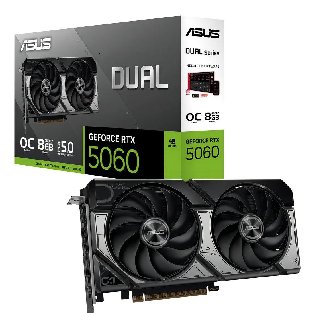 RTX5060 Placa de vídeo Asus Rtx 5060 8gb Dual Gdr7 de 128 bits