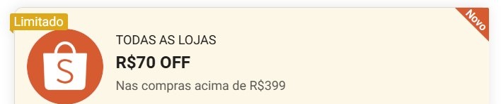 NOVO CUPOM SHOPEE