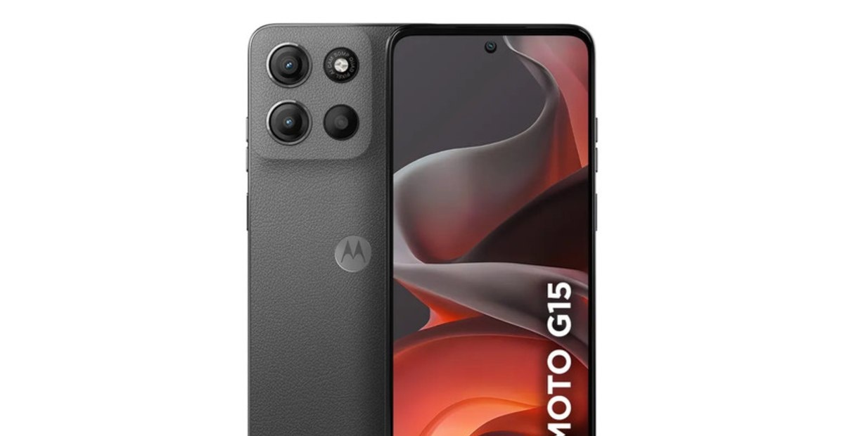 Smartphone Motorola Moto G15 - 256gb 12gb 4gb Ram8gb Ram Boost E Camera 50mp Com Ai E Night Vision Bateria De 5200 Mah Tela Fhd 6.7 Com Superbrilho Nfc - Grafite