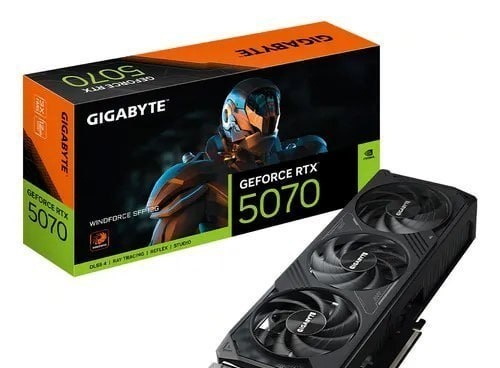 Placa De Vídeo Gigabyte RTX 5070 Windforce Sff 12GB