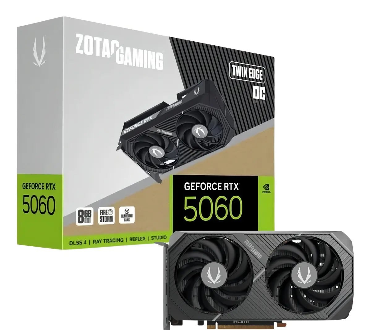 Zotac Rtx 5060 Twin Edge Placa Vídeo 8gb Gddr7 Cooling Ar