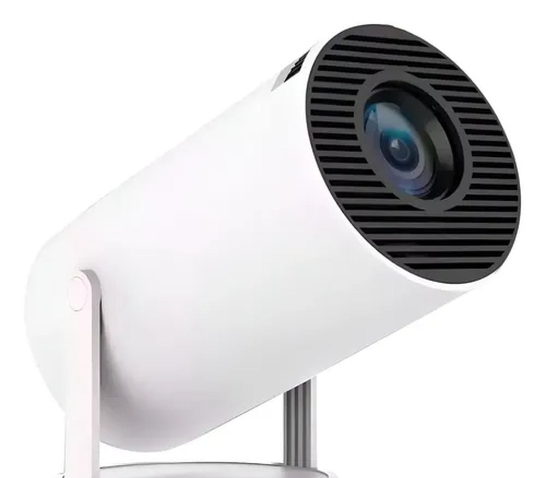 Projetor Hy300 Suporta 4k 1080p Wifi 6 Android 11 Portátil. Cor Branco