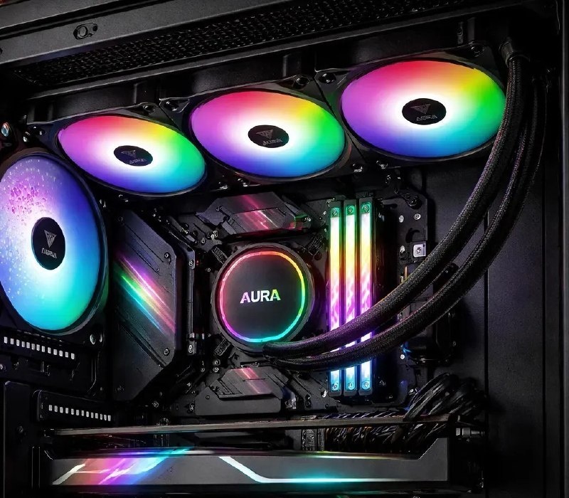Water Cooler Gamdias Aura Gl360 Lite Preto Argb Am5 Lga 1851