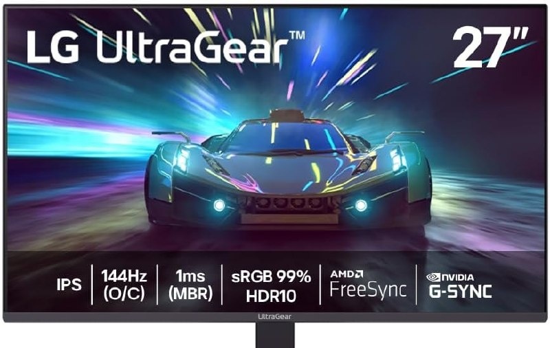 Monitor LG UltraGear 27 144Hz 27G411A-B FHD, 1ms MBR, NVIDIA G-SYNC, AMD FreeSync, HDR10
