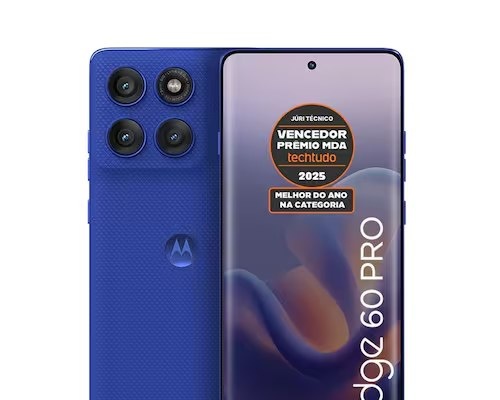 Smartphone Motorola Edge 60 Pro 5g - 256gb 24gb 12gb Ram12gb Ram Boost Tela Quad-curve Moto Ai 50mp Sony Camera Ultrarresistencia Militar Ip68  Ip69 - Azul Edge60