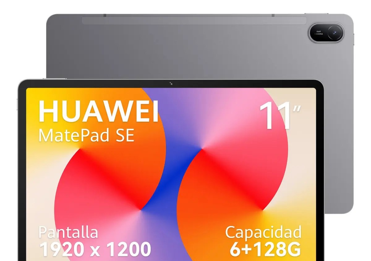 Tablet HUAWEI MatePad SE 11 Wifi 6128GB Tela HUAWEI FullView de 11 para Conforto Visual, Superbateria de 7700 mAh 225W Câmera Traseira 8 MP, Câmera Frontal 5 MP Cinza Nebula