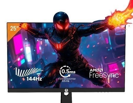 Monitor Gamer Haiz 24.5 Ips 0.5 ms Fhd 144hz Hdmi Dp Vesa