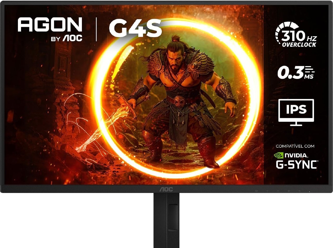Monitor Gamer AOC AGON G4S 25 310Hz 0.3ms HDR10 IPS Base Ajustável 25G4SP