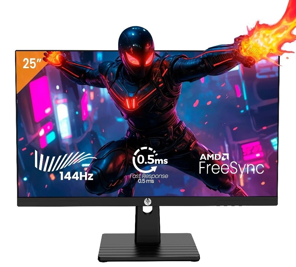 Monitor Gamer Haiz 24.5 Ips 0.5 ms Fhd 144hz Hdmi Dp Vesa