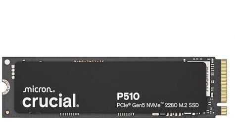 Gen5 SSD NVME 1TB Crucial P510 1 TB Gen 5, até 11.000 MBs, SSD PCIe 5.0 M.2 2280