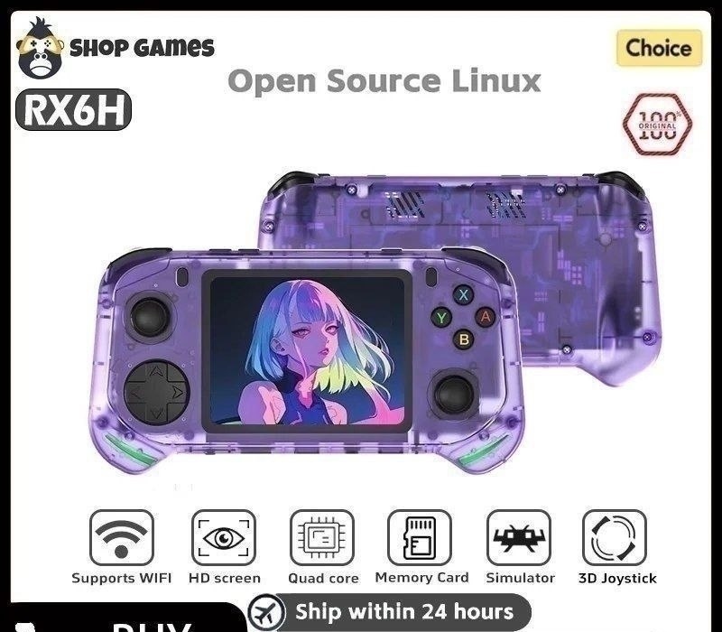 Console Portátil RX6H retro 3.5 Polegada 64GB