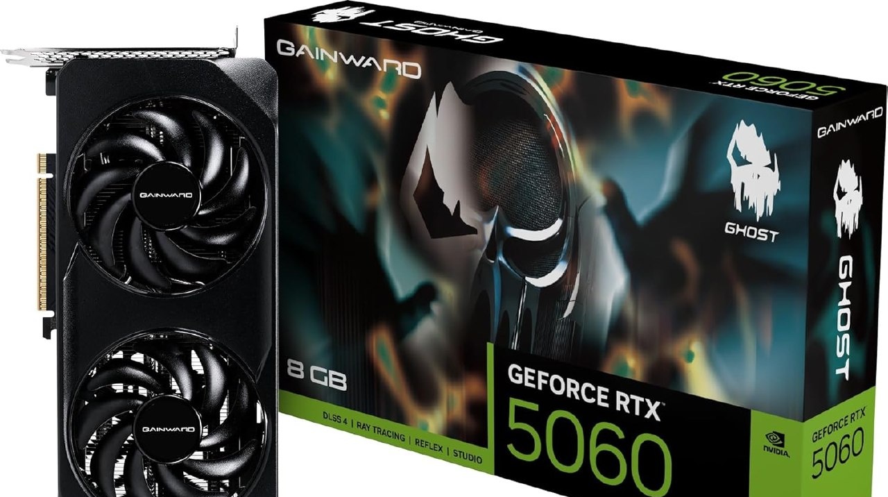 RTX 5060 Placa de Vídeo GAINWARD Placa gráfica RTX 5060 Ghost 8GB GDDR7 128bit 3-DP HDMI NE75060019P1-GB2063B VD9198